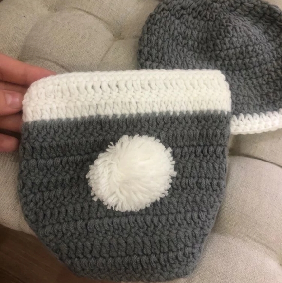 Crochet 2pcs/Set Newborn Photography Props - Picture 4 of 8